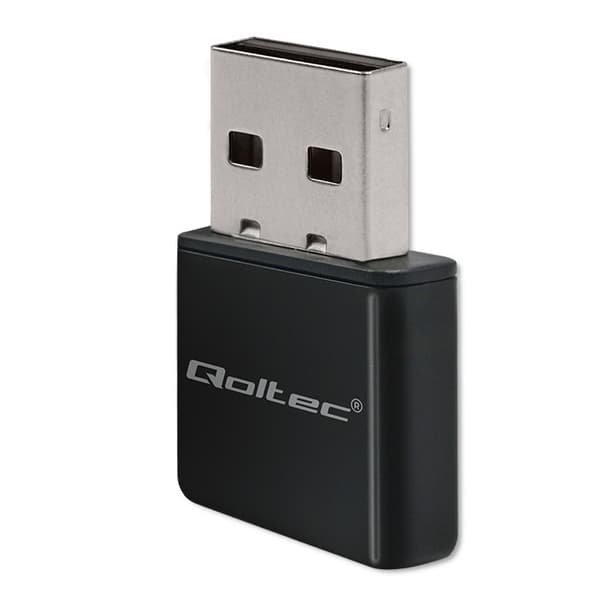 Qoltec trådløs ultrahurtig Mini NANO WiFi-adapter | N Standard | USB 2.0 | 300 Mbps