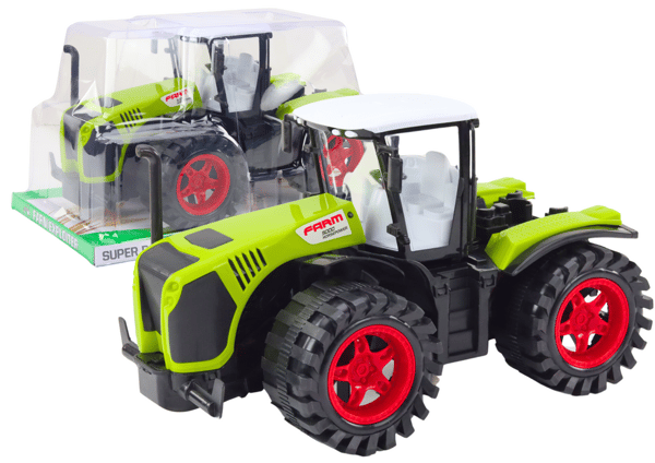 Bondtraktor Stor Friktionsdriven Grön Jordbruksfordon