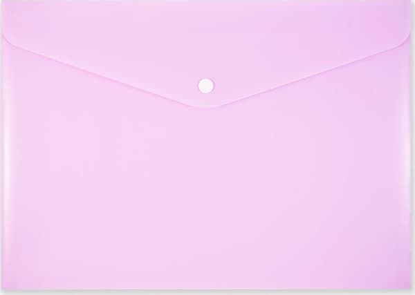 Trykknapkuvert A4 PP-113 pastel pink