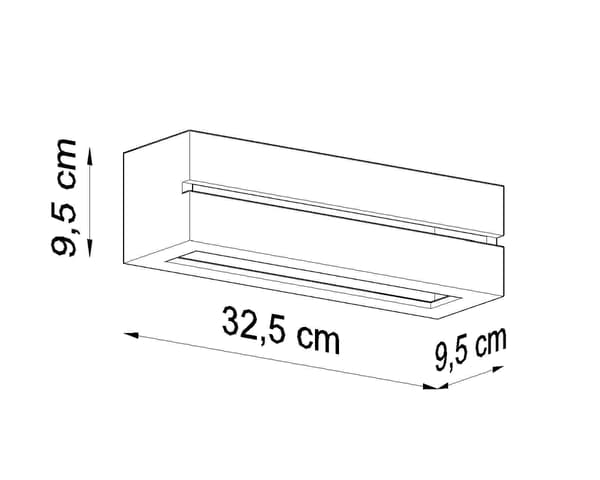 Keraaminen seinävalaisin VEGA LINE