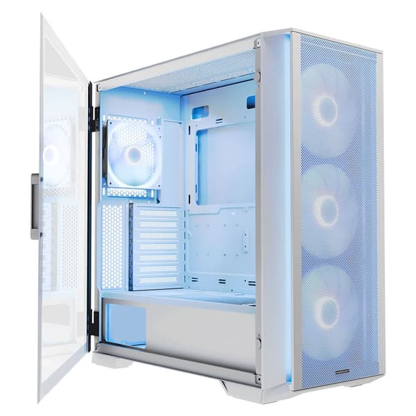 Tietokonekotelo Horizon ARGB Flow Midi White