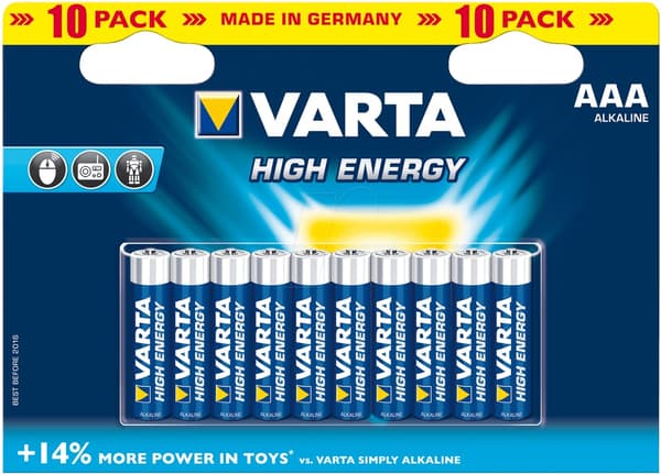LR03! 10 BL! VARTA ENERGY Value Pack (4103)