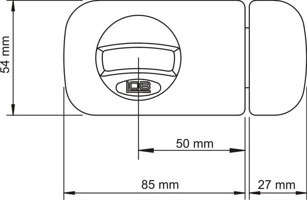 TOP LOCK 3 NYCKLAR TB51 50MM GRAFIT