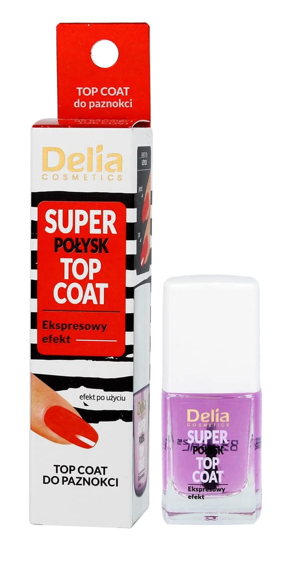 Delia Cosmetics Topplack för naglar Super Gloss 11ml
