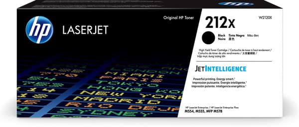 HP 212X - Højtydende - sort - original - LaserJet - tonerpatron (W2120X)