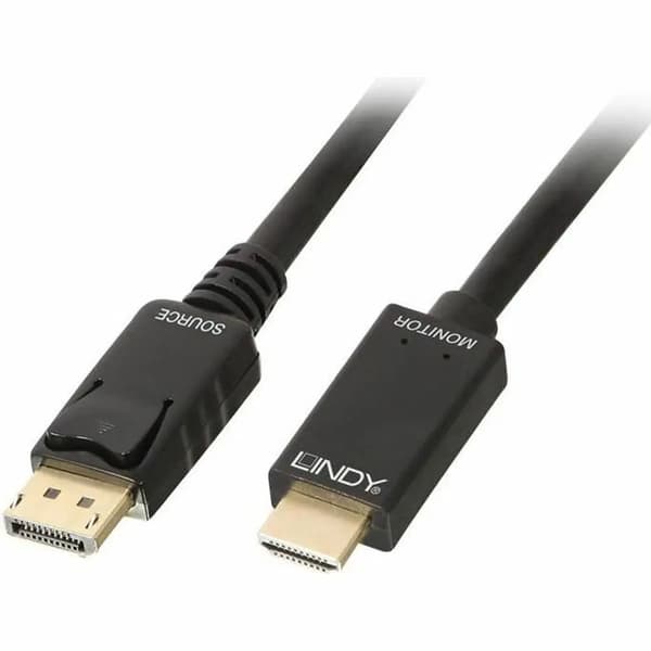 Lindy 1M Displayport til HDMI 10.2G Kabel