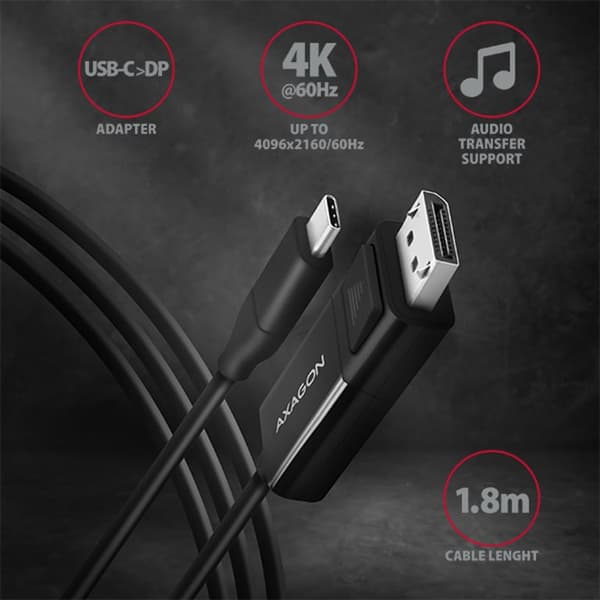 AXAGON RVC-DPC USB-C auf DisplayPort-K