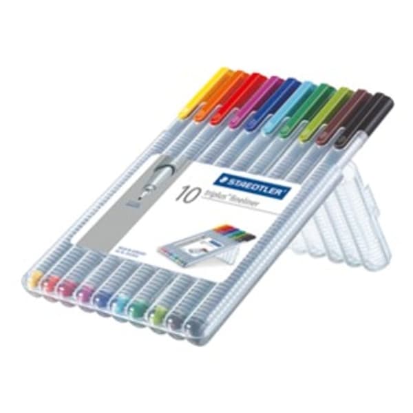 Triplus 0,3 mm 10 färger STAEDTLER fineliner