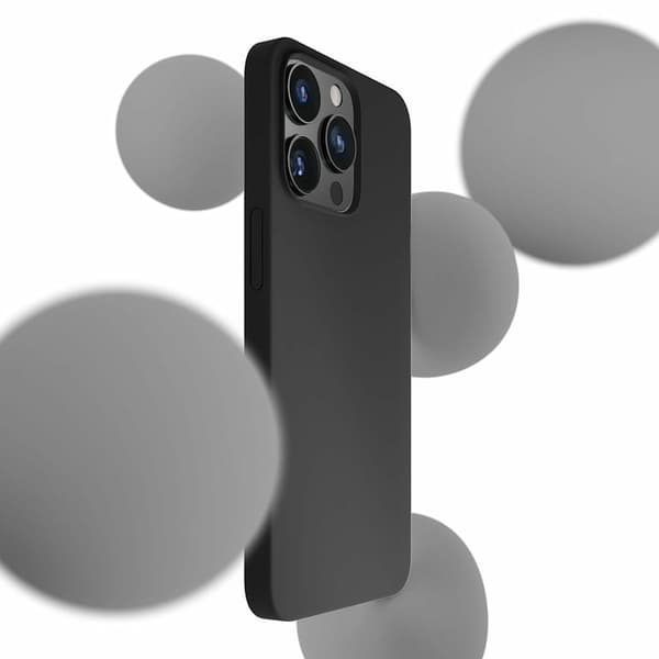 3MK SILIKONFODRAL IPHONE 15 PLUS 6.7 \"SVART / SVART