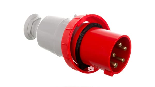 Bærbar isolationsprop 5P 63A 400V rød IP67 3666-337