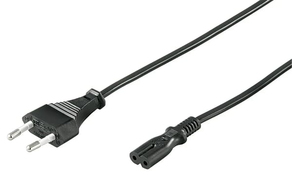 MicroConnect Strømkabel Notebook 3m Sort Sort, 2.5A, 250V 150stk/kasse