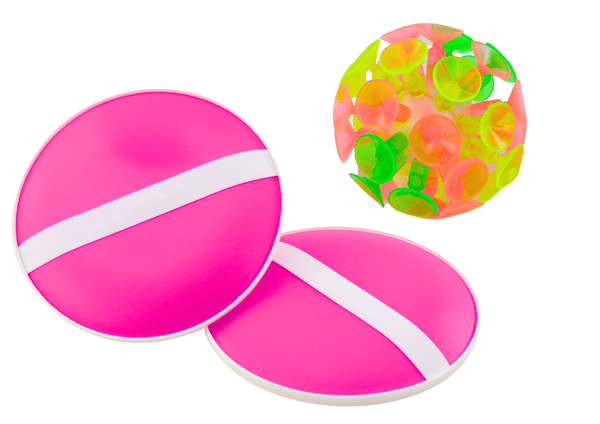 Arcade-peli pyöreät paletit pallo imukupeilla, pinkki