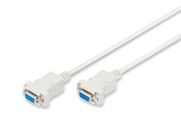 DIGITUS Null modem tilslutningskabel - DSUB (9-pin)/ DSUB (9-pin) - 1,8 m