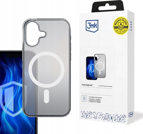 3MK Frosty MagCase iPhone 16 Plus vit/vit