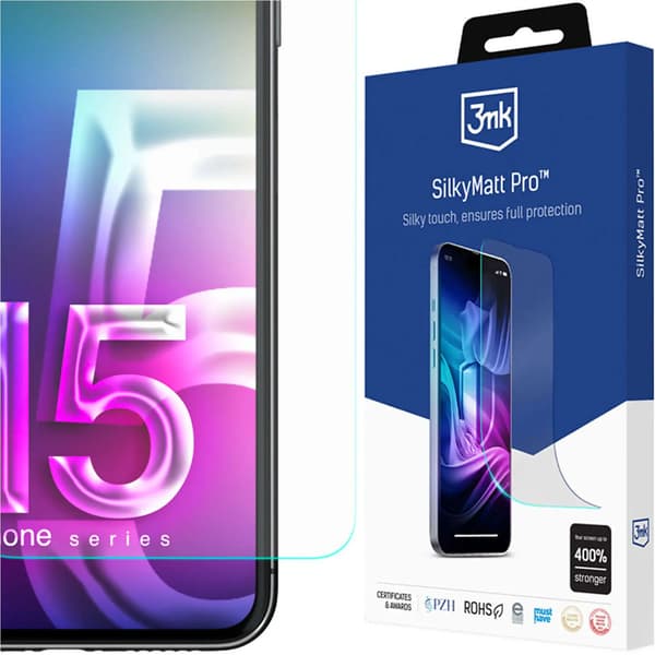 3MK Silky Matt Pro iPhone 15 Pro 6.1\" Matt Skyddsfilm