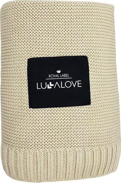 LullaLove Bambustæppe 80x100 cm Mælkekaffe Uden Lullalove