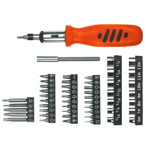 Top Tools Skruetrækker med udskiftelige ender 52 dele 39D357