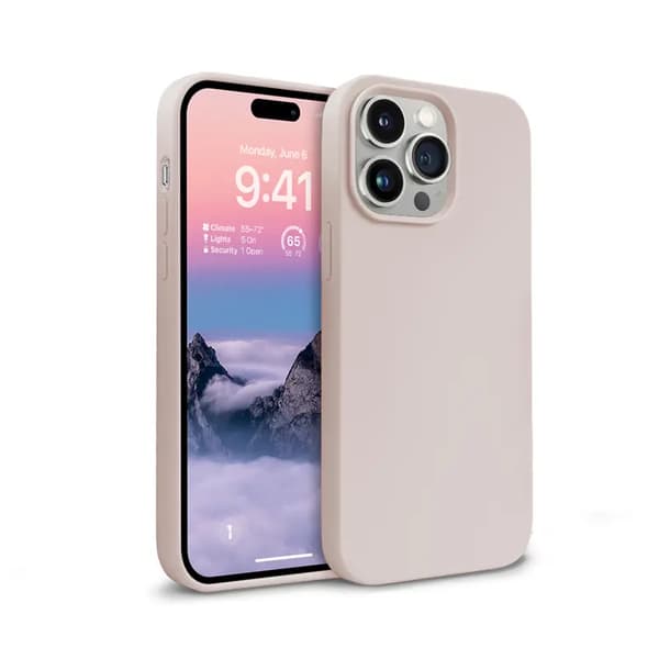 Crong Color Cover - iPhone 14 Pro Max Cover (Sand Rose)