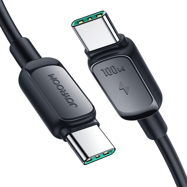 Joyroom Multi-Color Serie A14 USB-C / USB-C 60W -kaapeli 1,2 m - Musta