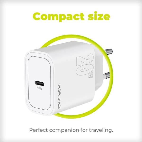Mobile Origin PD20W -seinälaturi MO11, 1 USB-C