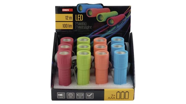 LED Lommelygte COB 1W 100 lm 3 AAA 12 P4706