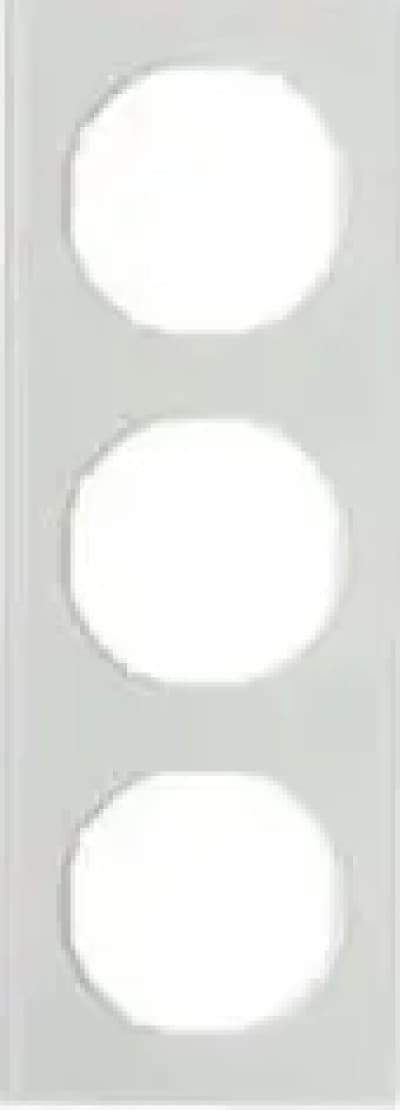 Berker R.3 Triple ramme hærdet glas hvid 10132209