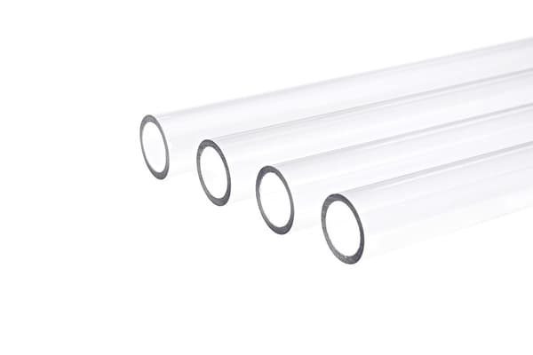 Alphacool HardTube PETG -putki, 80cm 13/10mm, läpinäkyvä, 4 kpl:n pakkaus (18512)