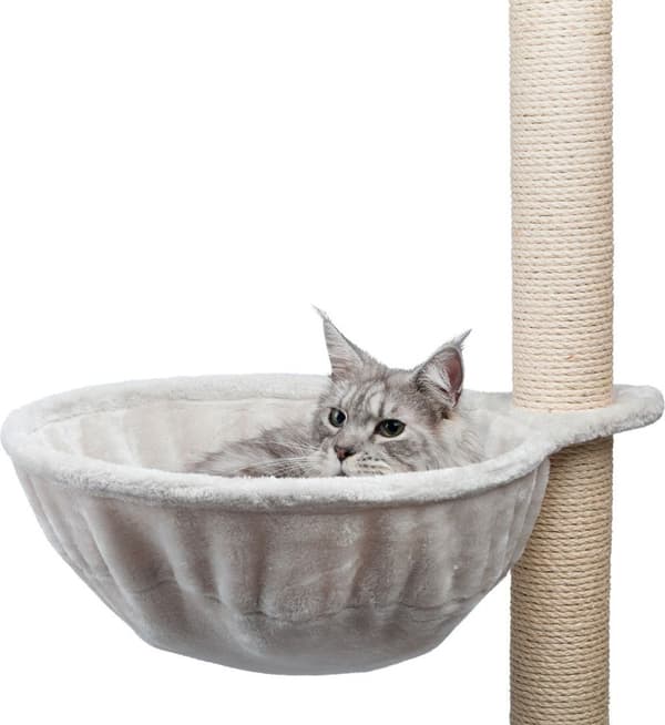 Trixie Mysig säng XL för klösträd grå 45 cm