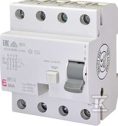 Fejlstrømsafbryder EFI-4 AC 80/0.5 002065145