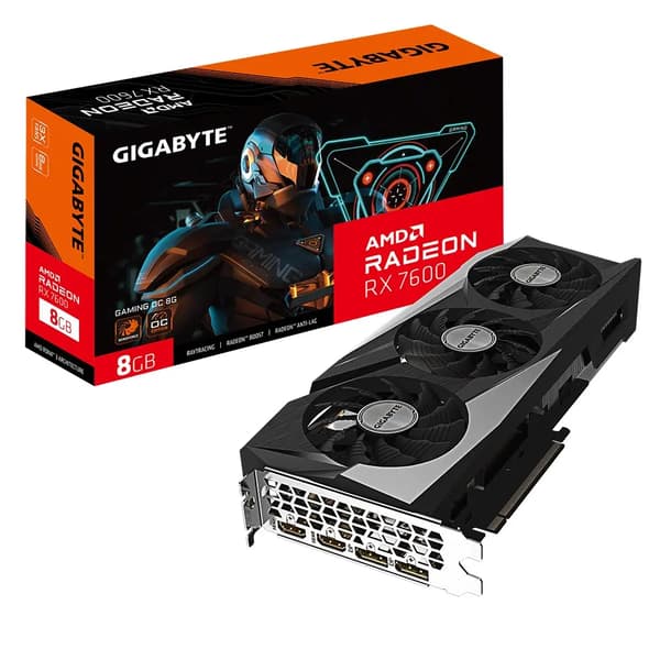 Grafiikkakortti Gigabyte Radeon RX 7600 GAMING OC 8G