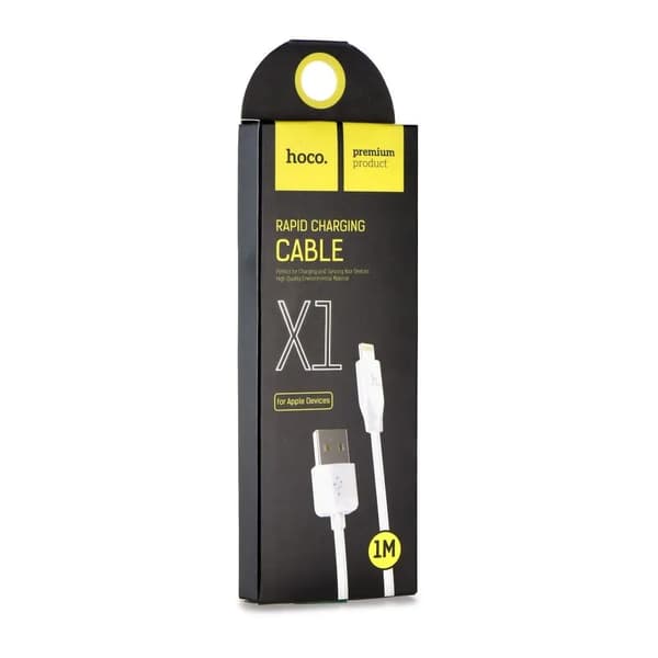 HOCO kabel USB A til Lightning 2,1A X1 1 m hvid