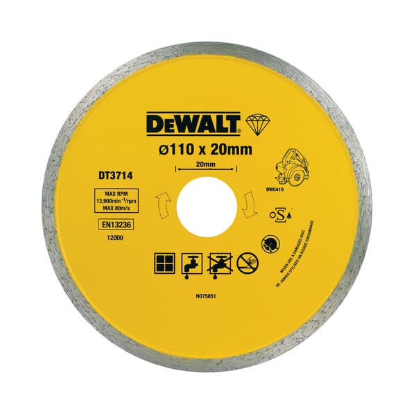 DEWALT DIAM.110mmX20mm SKIVA DT3714