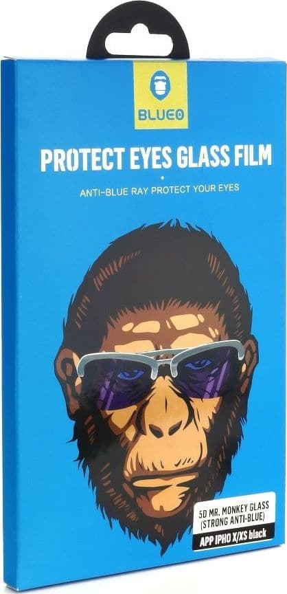 Hærdet glas 5D Mr. Monkey Glass - Apple iPhone 11 sort (Strong HD)