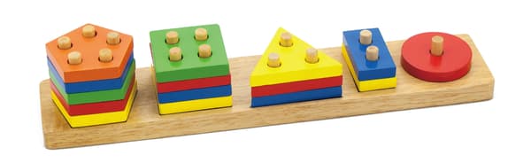 Viga Træklodser med Montessori Formsorterer