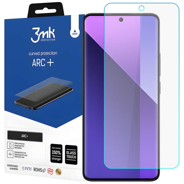 Xiaomi Redmi Note 13 Pro 3mk ARC skærm med indbygget Self-Care