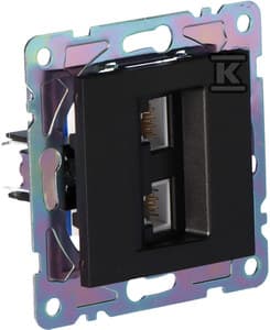 GN.TELEF.KOM.RJ11/45 SVART ONNLINE-SERIEN