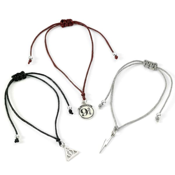 Set med 3 vänskapsarmband - Silver - Harry Potter