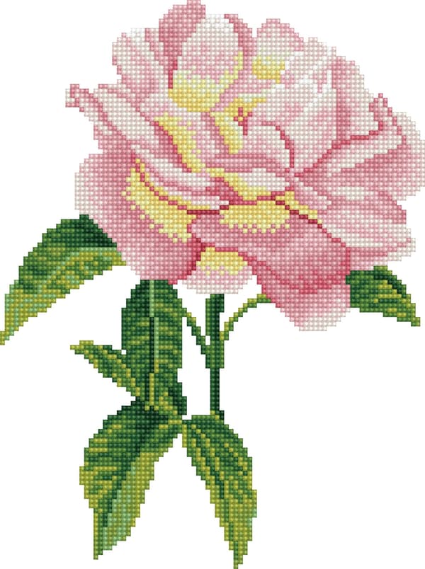 Timanttikirjonta Dotz Pink Rose DD5069