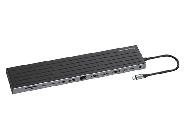 CONCEPTRONIC 14-1 telakka USB-C->2xHDMI/DP/2xUSB-C/+ 18cm sw