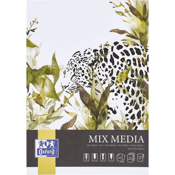 Konstblock A5/50K blandmedia 225g limmat