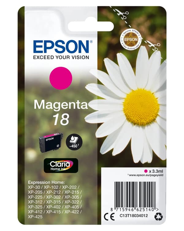 Epson 18 - magenta - original - bläckpatron