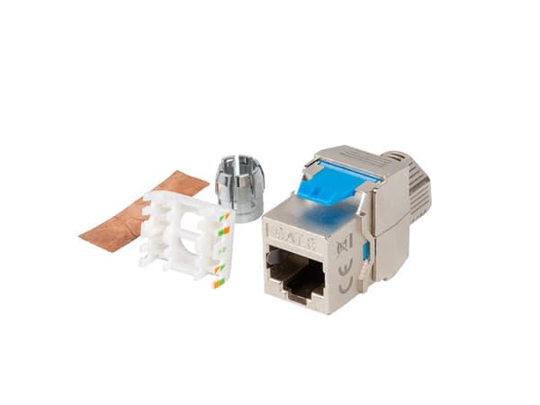 Keystone-modul verktygslös sockel rj45 cat.8.1 ftp