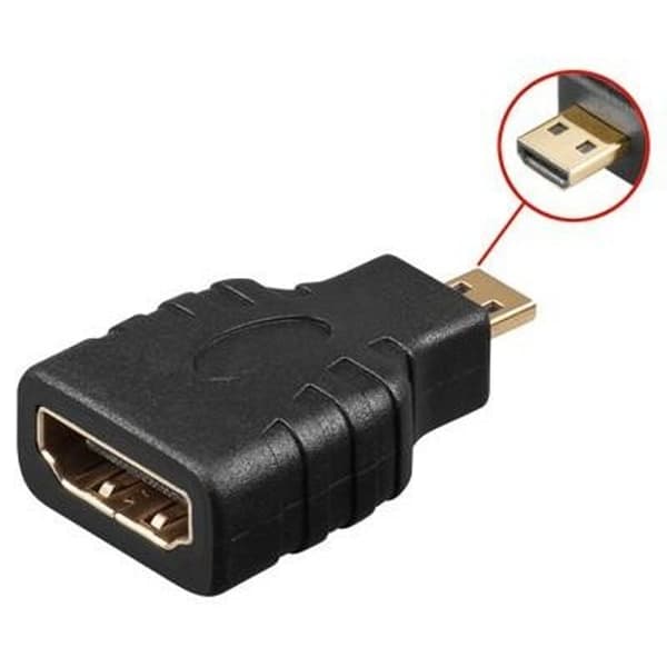 Adapter Techly HDMI A Hun/HDMI D Mikro Han