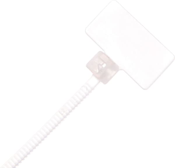 Buntband med märkskylt 100x2,5 vit BMT52100E/52100ME /100st. /