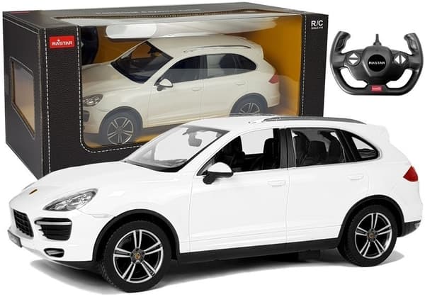 Rastar Auto R/C Porsche Cayenne Rastar 1:14 Vit () - 1609609