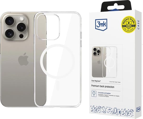 3MK Clear MagCase iPhone 15 Pro