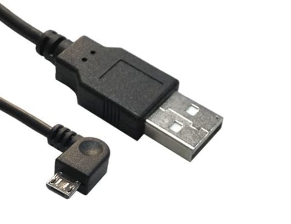 MicroConnect USB A til USB Micro B, Version 2.0, Sort, 1.8m USB A - Micro USB B 5P Vinklet Hi-Speed dataoverførsler på op til 480 Mbps