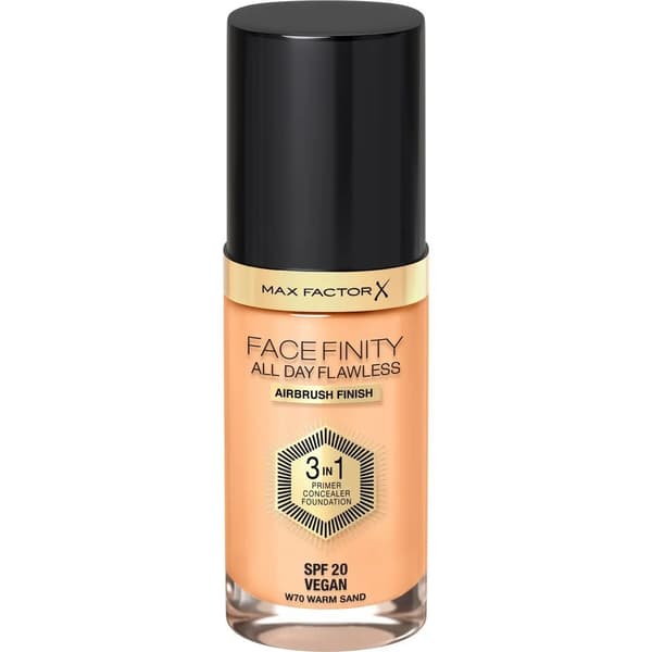 Crème Make-up Bas Max Factor Facefinity 3-i-1 Spf 20 Nº 70 Warm Sand 30 ml