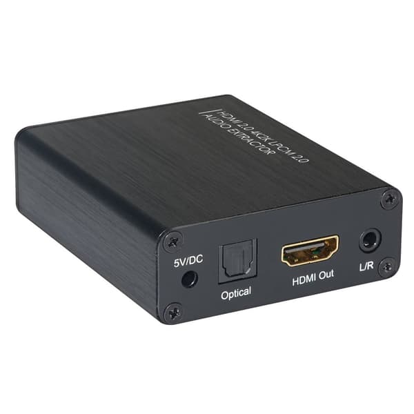 Techly 025749 Audio Extractor 5.1CH Toslink/Analog 3.5mm 2CH med HDMI 4K