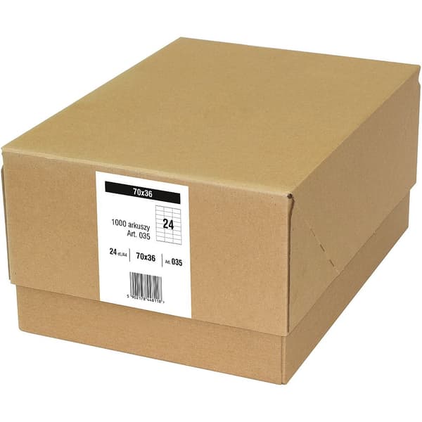 ETIKETTER 70 X 36,0 MM. 24 ST/A4 EMERSON UNIVERSAL
